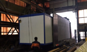 Погрузка и транспортировка бытовки