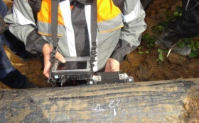 Сплошной контроль состояния трубопровода многоканальным вихретоковым дефектоскопом TiS 8C