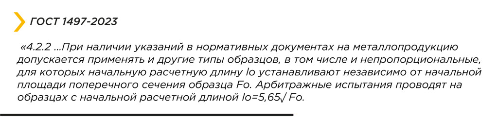 ГОСТ 1497-23. Металлы. Методы испытаний на растяжение. Основные изменения в стандарте. фото 5