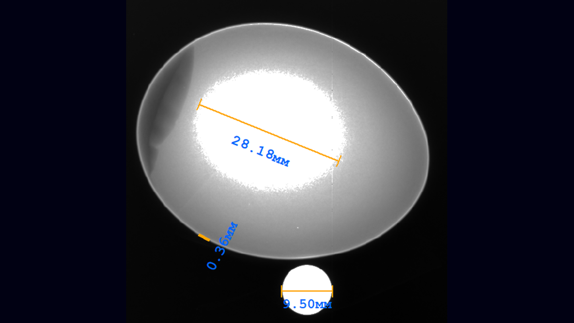 Измерение толщины скорлупы куриного яйца средствами УЗК и РК фото 4