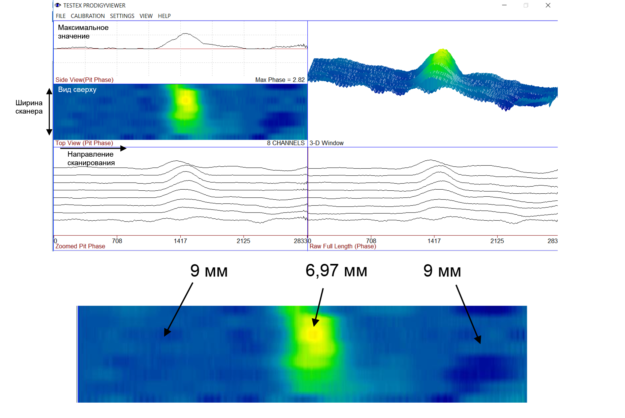 Сплошной контроль состояния трубопровода многоканальным вихретоковым дефектоскопом TiS 8C фото 7