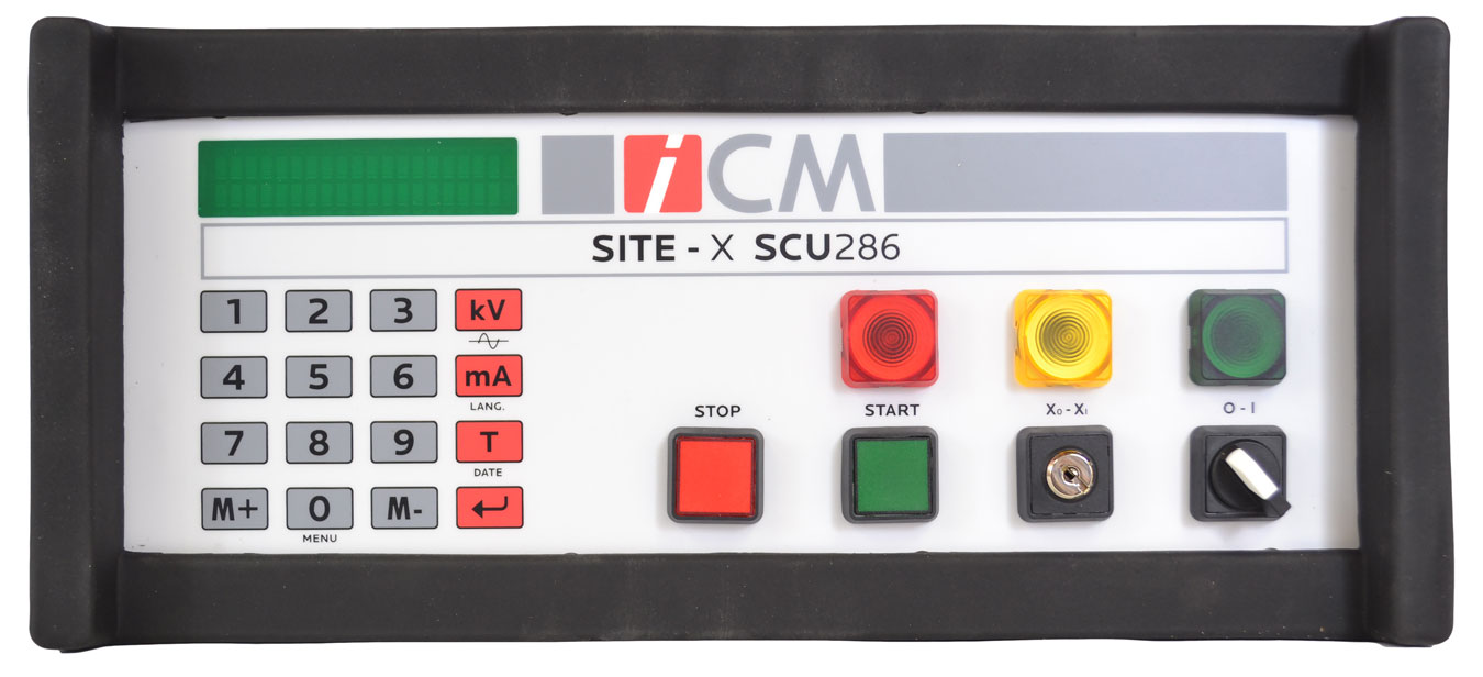 Передняя панель блока управления SCU286
