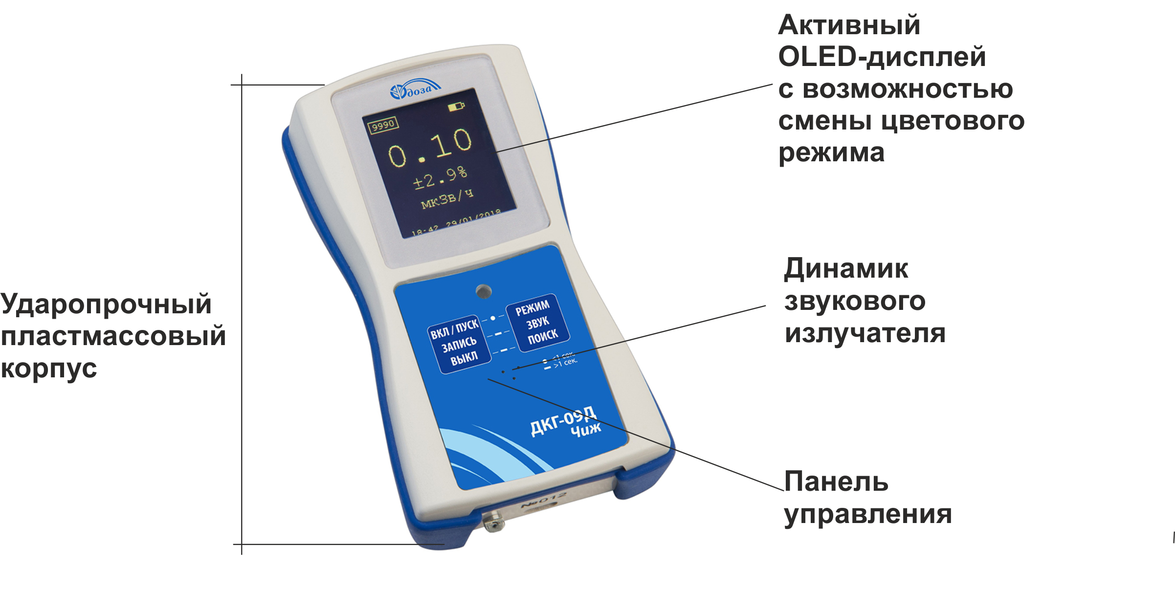 Дозиметр гамма и рентгеновского излучения ДКГ-09Д «Чиж» фото 2